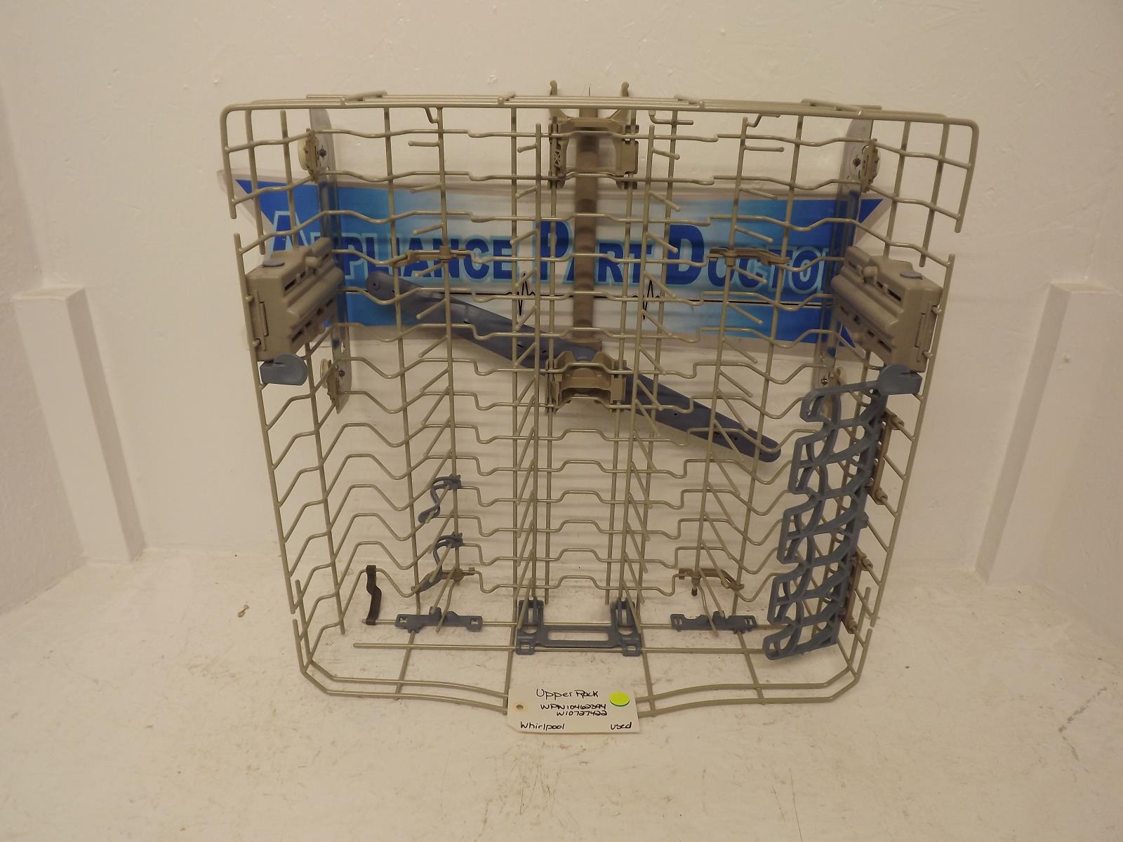 Whirlpool Dishwasher WPW10462394 W10727422 Upper Rack Used Whirlpool Dishwasher WPW10462394 W10727422 Upper Rack Used